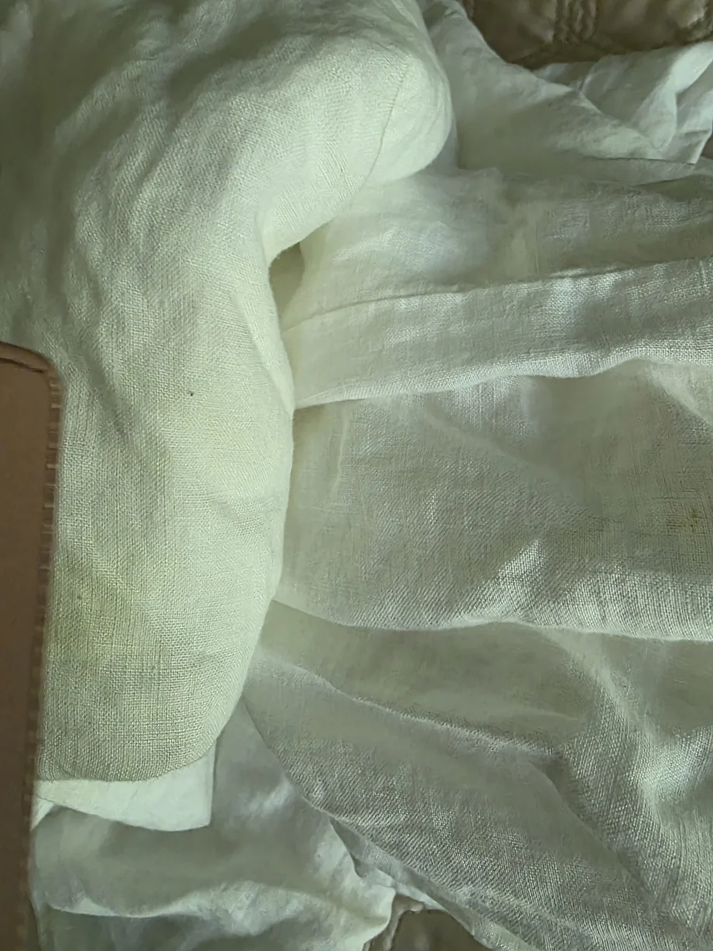 Pottery Barn Linen Throw - Soft White